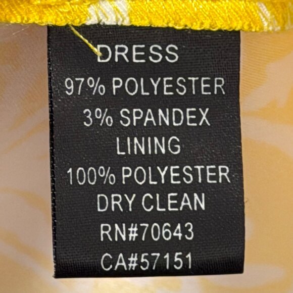 Jessica Howard Yellow & White Floral Sleeveless Dress Sz 24W Dress - Picture 4 of 12